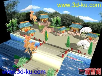 3D打印模型乡村场景的图片