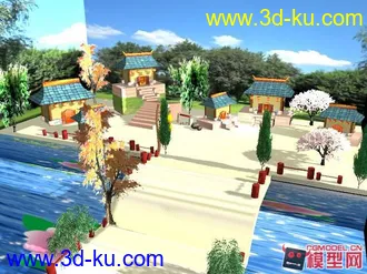 3D打印模型乡村场景的图片