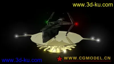 飞船&平台 maya科幻系列 mb格式模型的图片2