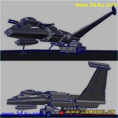 飞船与辅助车辆 maya科幻系列 mb格式模型的图片3