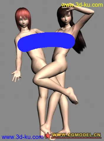 两个封面女郎模型的图片1