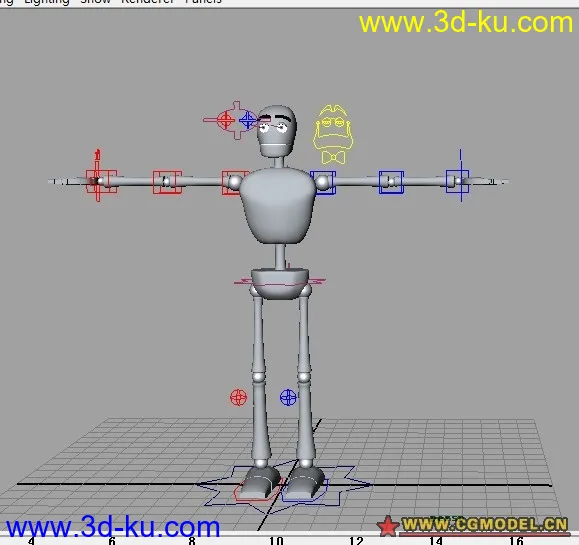 带骨骼绑定设置动画练习必备2模型的图片1