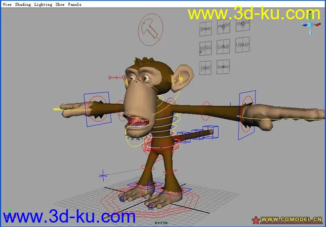 老外的猴子绑定模型的图片1