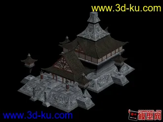 3D打印模型中国古建一枚的图片