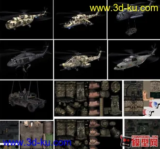 3D打印模型一组飞机的图片