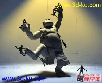 3D打印模型游戏人物的图片