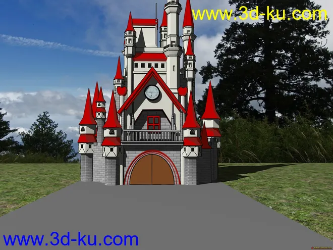 童话故事中的城堡模型的图片1
