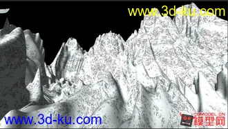 3D打印模型雪山的图片