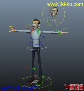 3D打印模型精品棒骨，人物全身骨骼，面部骨骼，各种练习动画人物！！的图片