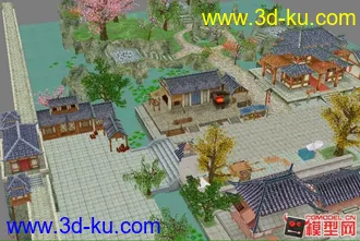 3D打印模型大都 一角 带贴图的图片