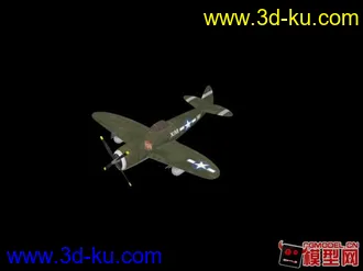 3D打印模型Fbx格式 WWII P47 Thunderbolt的图片