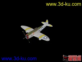 3D打印模型Fbx格式 WWII P47 Thunderbolt的图片