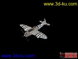 3D打印模型Fbx格式 WWII P47 Thunderbolt的图片