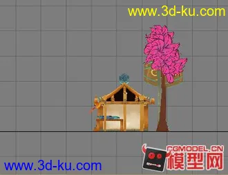 3D打印模型Q版房子布店的图片