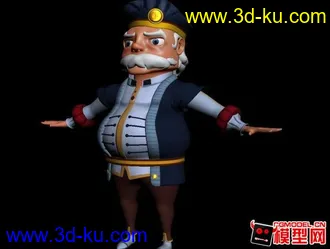 3D打印模型卡通老头高模的图片