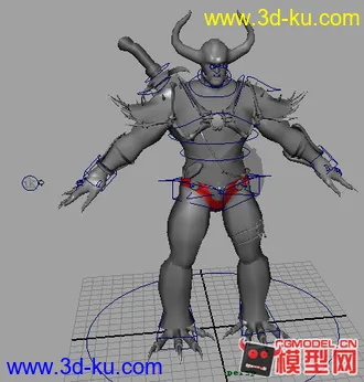 3D打印模型牛头人游戏角色的图片