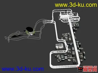 站里的模型整合在一起本想用U3D来做个赛车游戏的 还是有难度 所以放弃了 新手求意见的图片