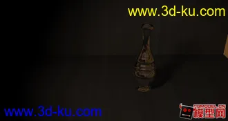 3D打印模型玻璃加金属的渲染的图片