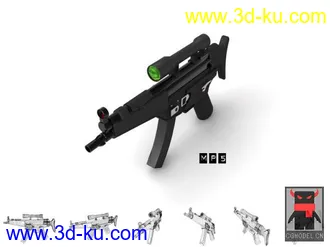 3D打印模型德國HK的 MP5   打過CS的都知道是好槍的图片