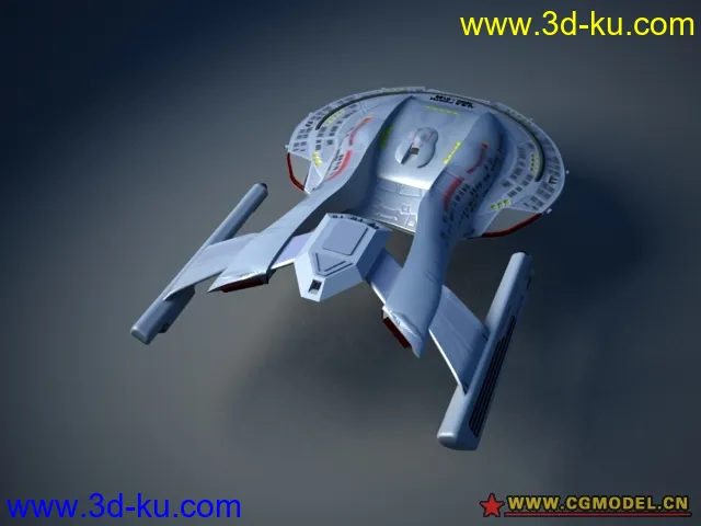 一个飞行器碟形飞船模型的图片1