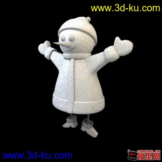 3D打印模型雪人，圣诞的图片