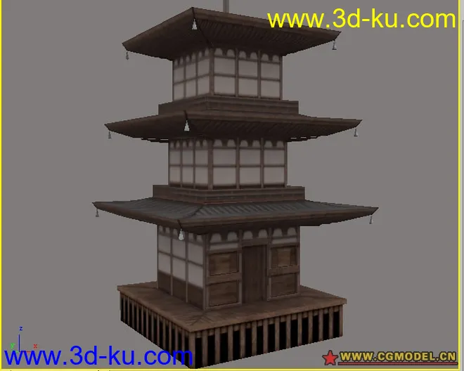 发一个塔的3D模型下载的图片2