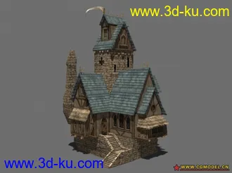 3D打印模型制作的战锤场景2个的图片