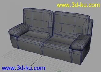 3D打印模型沙发带帖图有文件的图片