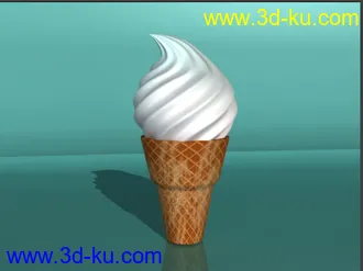 3D打印模型冰淇淋的图片