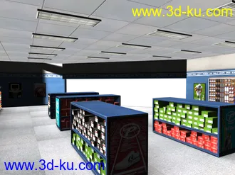 3D打印模型3d服装店,简模，带贴图的图片