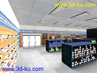 3D打印模型3d服装店,简模，带贴图的图片