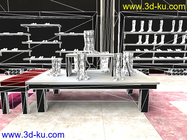 3d鞋店简模带贴图，用于游戏制作和实时动画模型的图片6