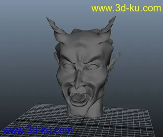 3D打印模型地獄魔王 頭像的图片