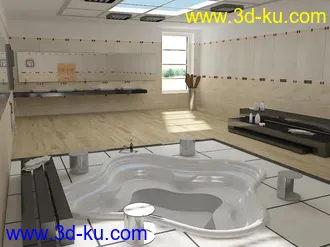 3D打印模型浴室场景 想多听点建议改进一下的图片