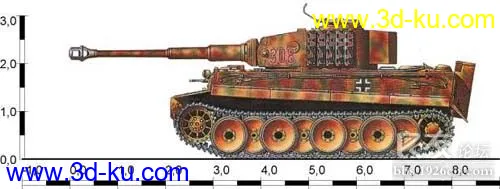 虎式坦克 后期型 真的高模！！！模型的图片1