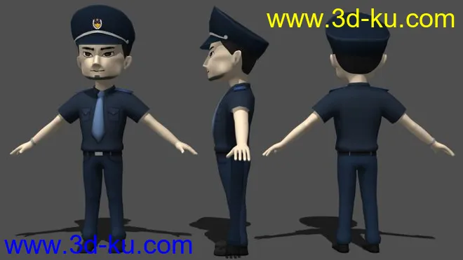 卡通警察模型的图片1
