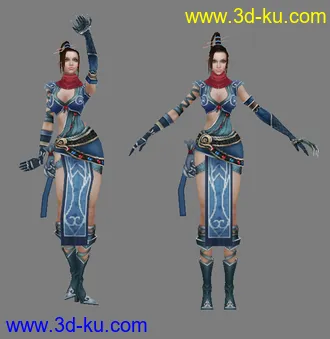 3D打印模型女模带动画呈艳丽帖图的图片