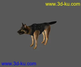 3D打印模型3d警犬(max2012版本）的图片