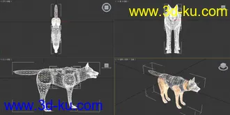 3D打印模型3d警犬(max2012版本）的图片