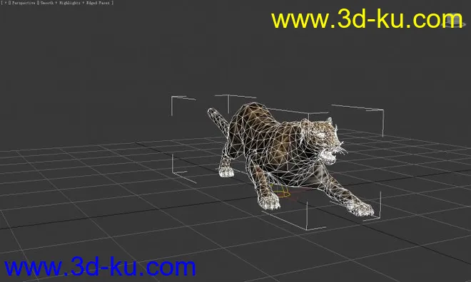 3d美洲豹带一个动作模型的图片2