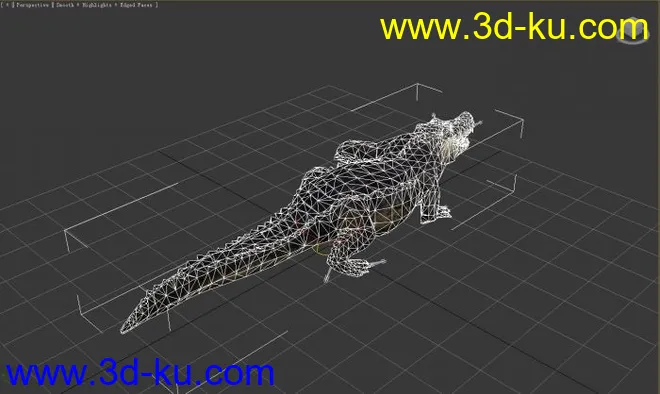 3d鳄鱼免费版模型的图片2