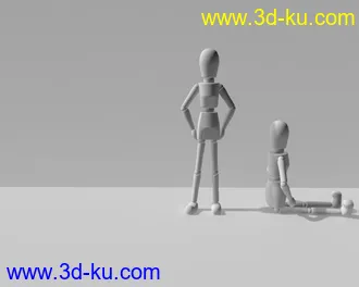 3D打印模型陶瓷木偶的图片