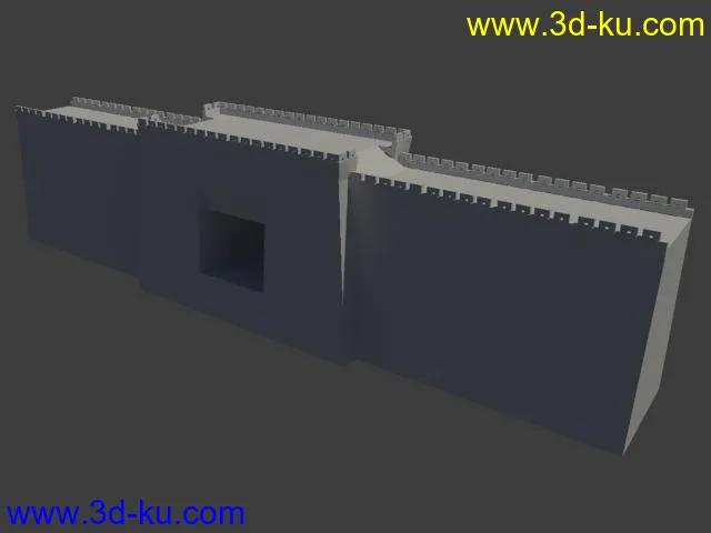 一個城門入口(低模)模型的图片2