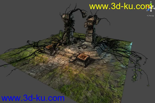 unity3d 部落 祭坛场景 U3D 次世代模型法线贴图资源包的图片2