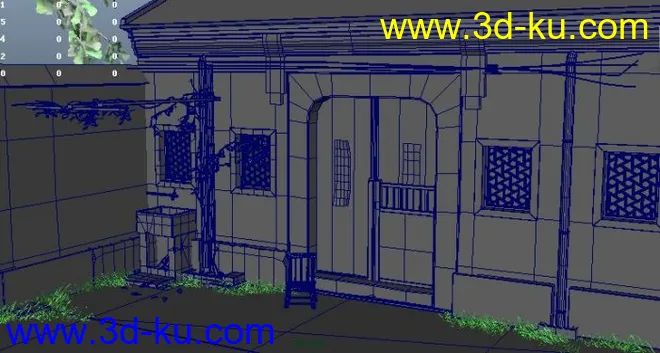 老房子场景建筑模型的图片1