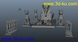 3D打印模型法老王的图片