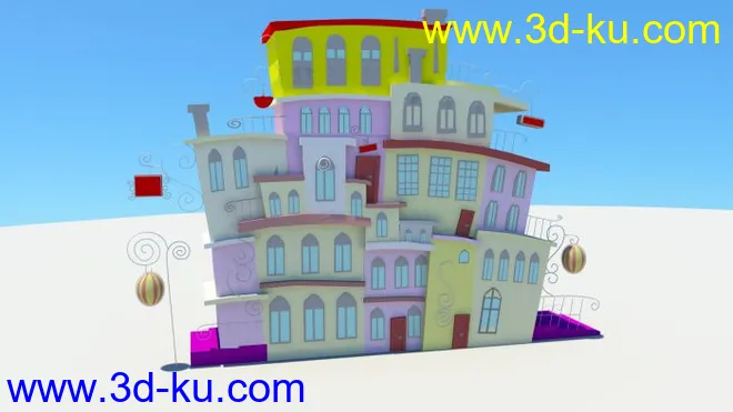 卡通房子模型的图片1