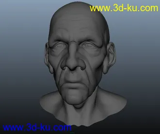 3D打印模型老人头的图片