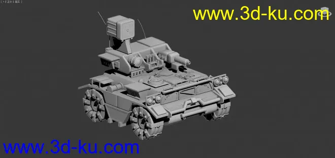 战车白模模型的图片1