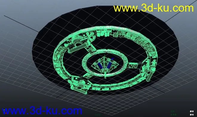 飞碟,常见的圆盘形UFO含材质贴图模型的图片2